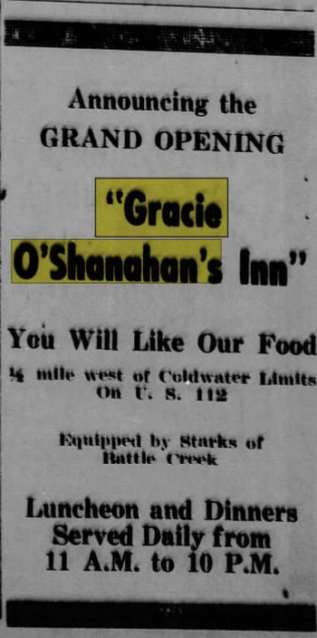 Grace OShanahans - Jul 23 1947 Article